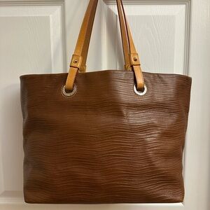 Dooney & Bourke Brown Textured Leather Tote
